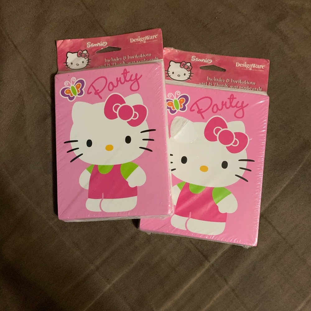 Hello Kitty Party invitations